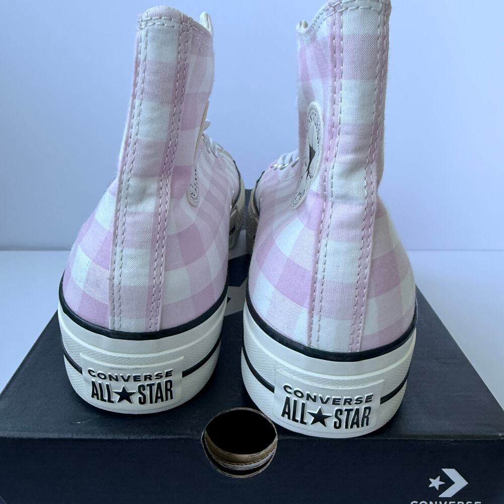 Converse CTAS Lift Hi A13663C Vintage White Summit Pink Women's 9 NIB - Picture 2 of 5